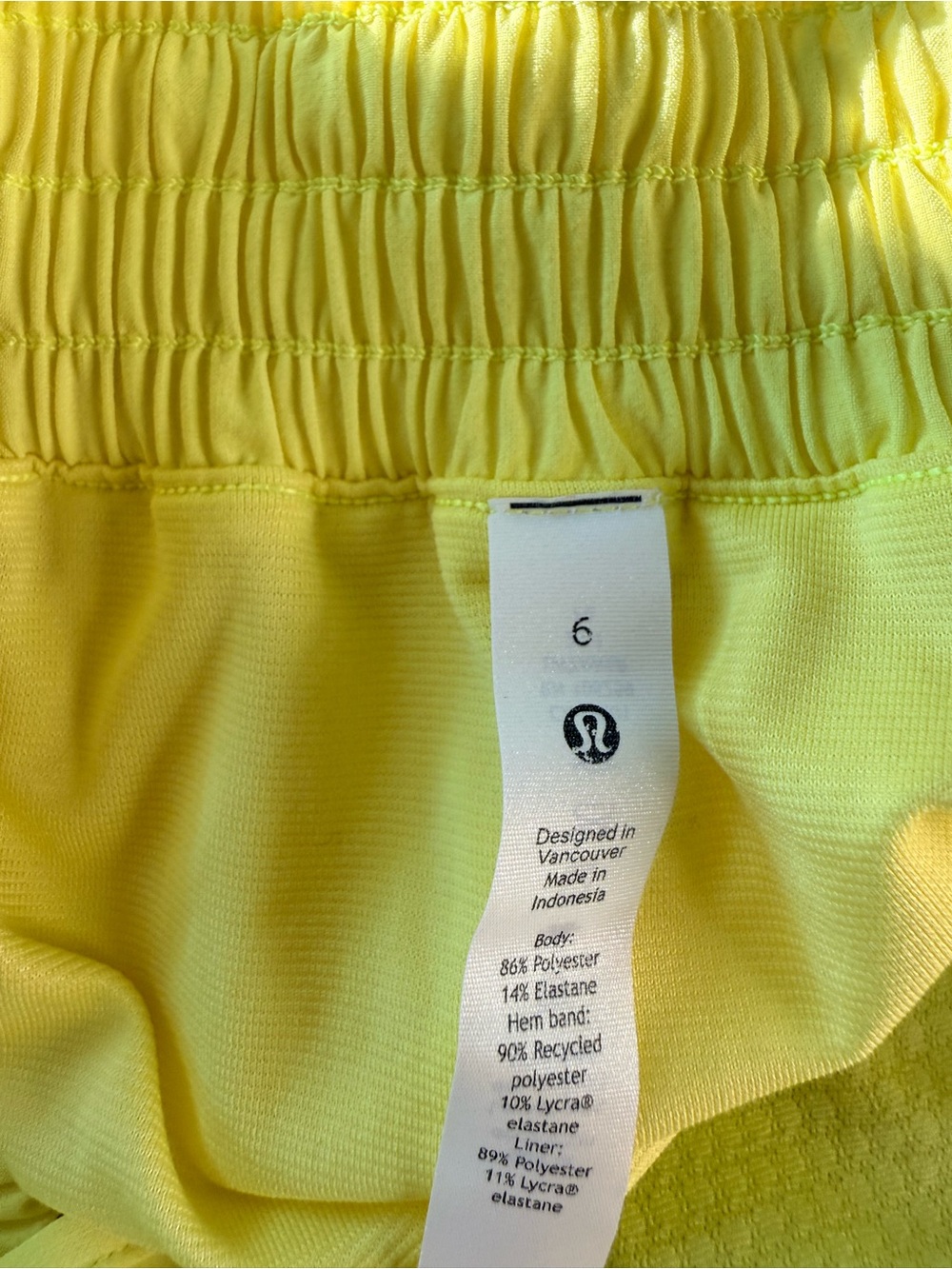 Lululemon bundle of 2 shorts size 6 like new. Yellow and pink animal print EUC - Picture 8 of 9